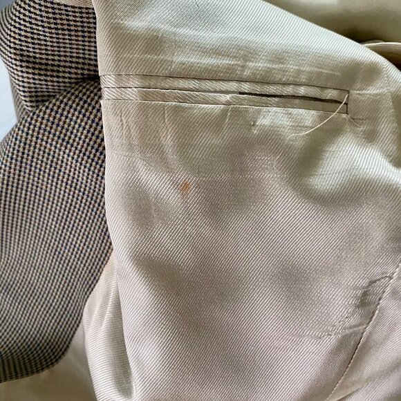 Oscar de la Renta 2 Button Wool Blazer Jacket Men's Size 42 L - Picture 9 of 9